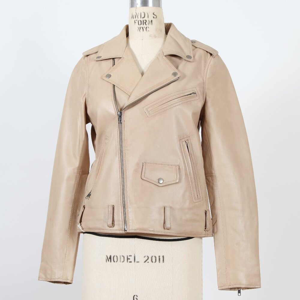 Whet Blu Rebel Sand Leather Jacket